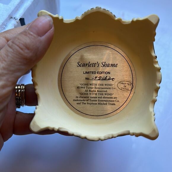 Vintage 1993 Franklin Mint Scarlett’s Shame figurine Gone With The Wind - Picture 4 of 5